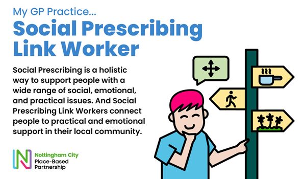 Social Prescribing is a holistic way to support people with a wide range of social, emotional and practical issues.